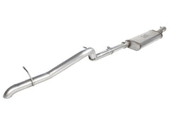 aFe MACHForce XP Exhaust Cat-Back 3in SS-409 Hi-Tuck inRBin 12-14 Jeep Wrangler Unlimited V6 4Dr