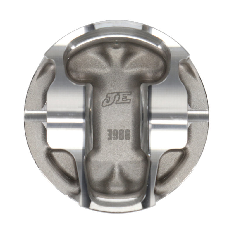 JE Pistons - Set of 4 Mitsubishi 4B11T 89.0mm Bore -10.9 Dome Asymmetrical FSR Pistons - Set of 4