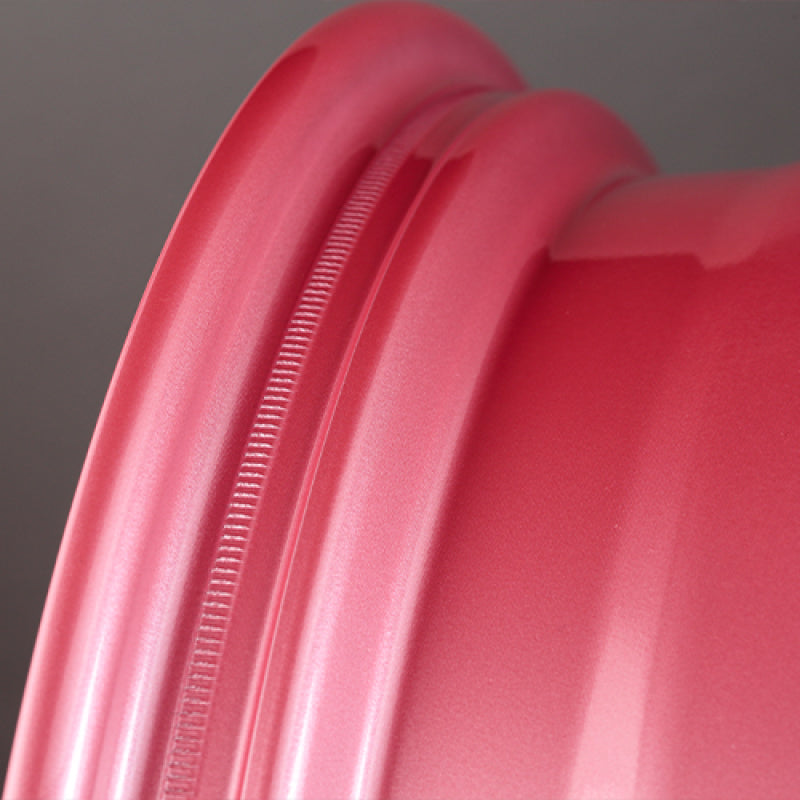 Gram Lights 57DR 18x8.5 +37 5x114.3 Sakura Pink Wheel (w/ Center Cap & No. 21 BK Air Valve)