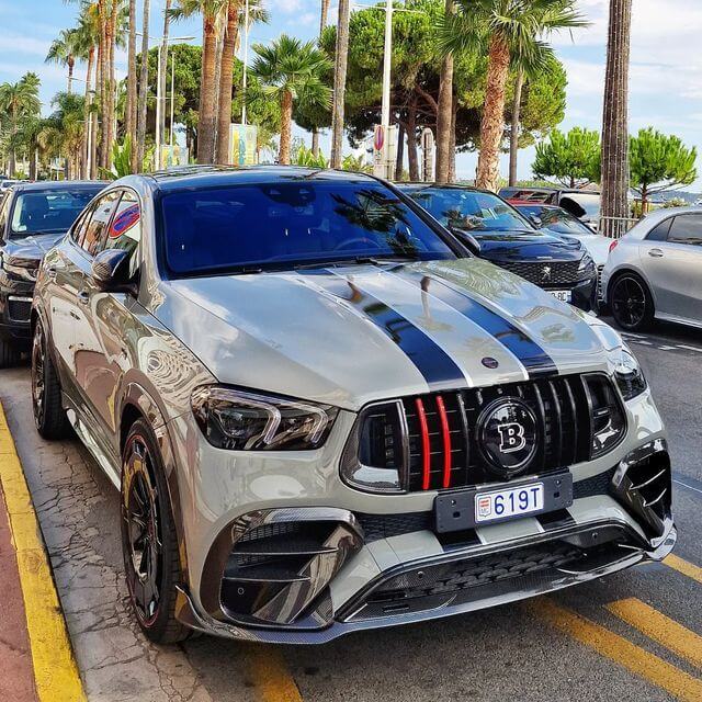 BRS Style Carbon Fiber Fog Lamp Grilles - Mercedes Benz W167 C167 GLE450 GLE63.