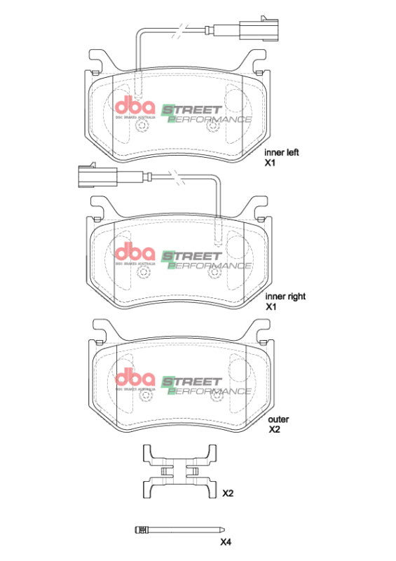DBA 2017+ Alfa Romeo Giulia Quadrifoglio SP Performance Rear Brake Pads