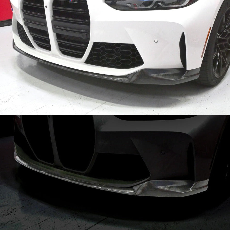 PLM Dry Carbon Fiber Front Lip Splitter - BMW G80 G82 M3 M4.