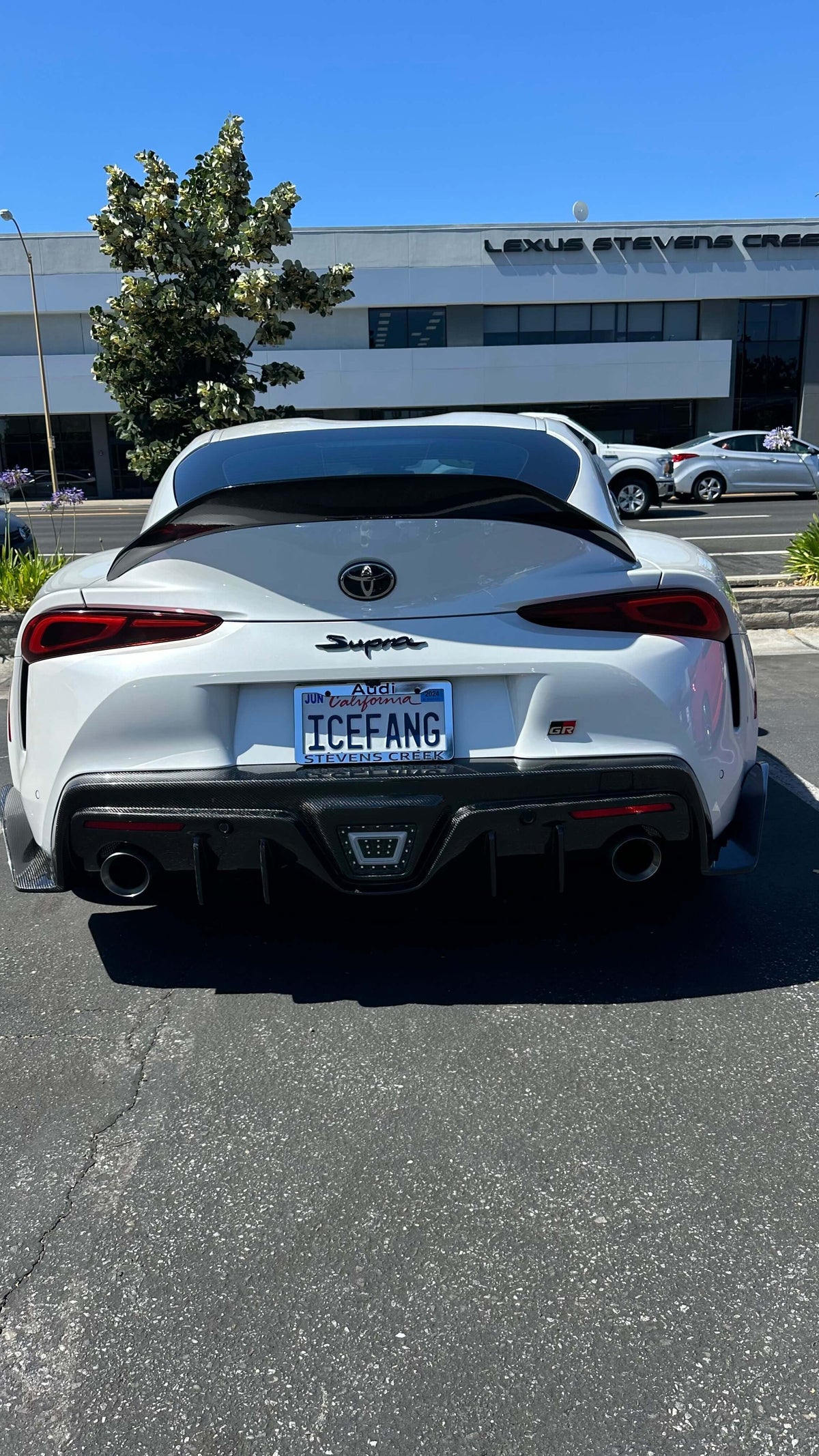 Carbon Fiber Rear Diffuser V2 for Toyota A90 Supra.