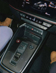 Dry Carbon Fiber Console Gear Shift Panel Cover - Audi A3/S3/ RS3 8Y.
