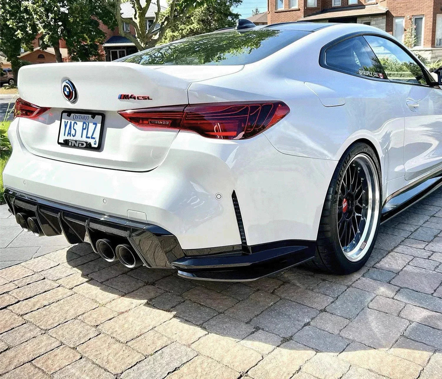 Dry Carbon Fiber Rear Canard Extension - BMW G80 & G81 M3 / G82 & G83.