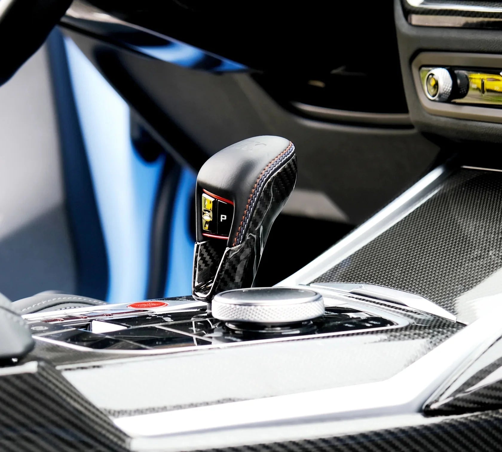 Carbon Fiber Gear Shift Knob Cover - BMW G87 G80 G82 G83 X3M X4M X5M.