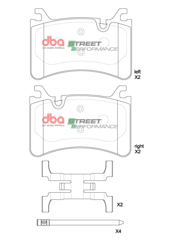 DBA 2016+ Alfa Romeo Giulia Quadrifoglio SP Performance Rear Brake Pads