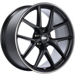 BBS CI-R 20x10 5x112 ET45 Satin Black Polished Rim Protector Wheel -82mm PFS/Clip Required