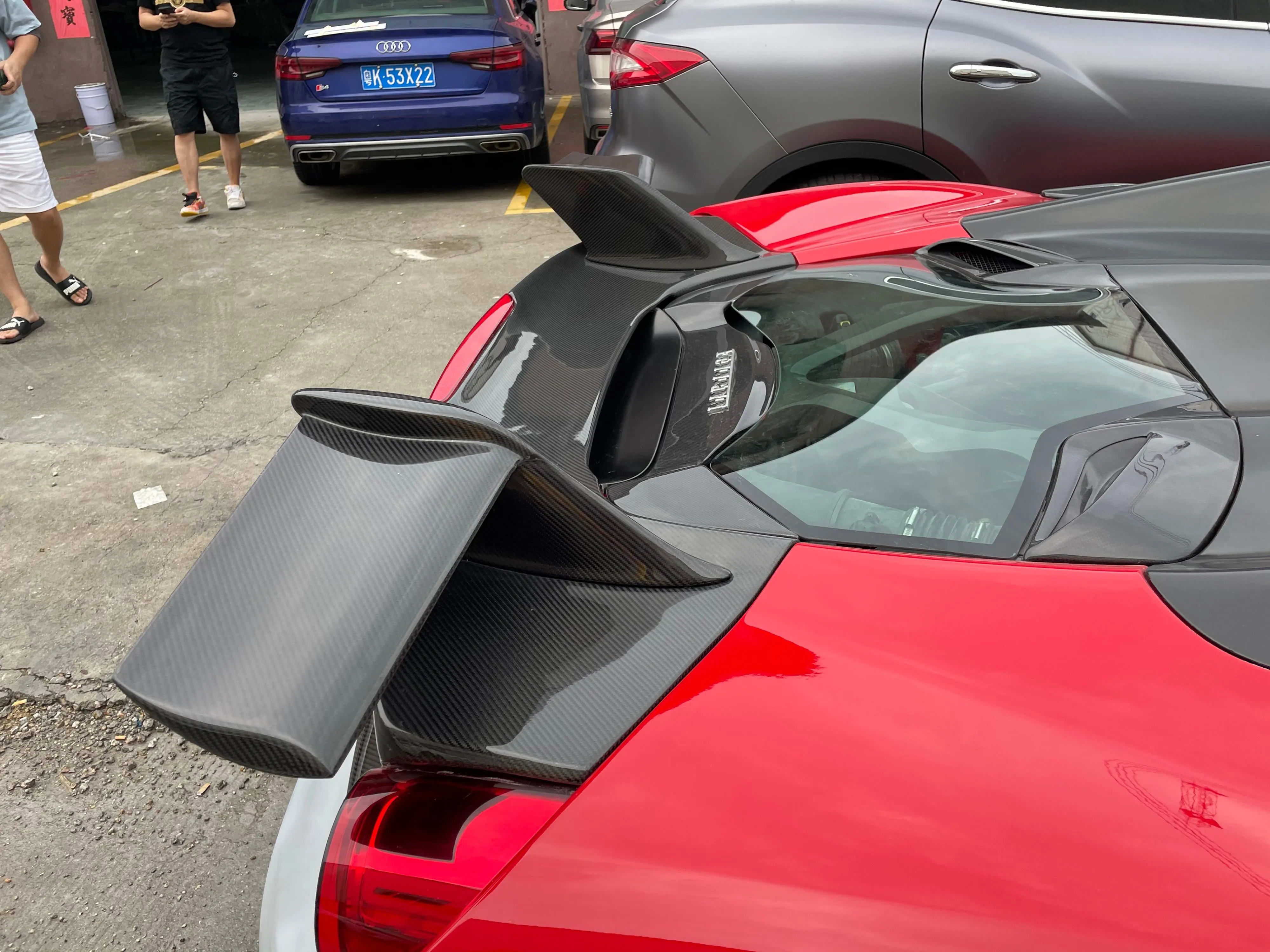 Carbon Fiber Rear Aero Wing - Ferrari 488.