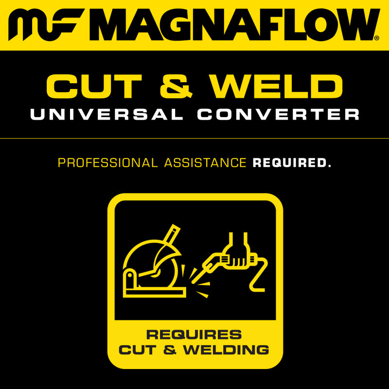 MagnaFlow Universal Catalytic Converter 3inch MET. Mirror Finish
