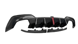 Carbon Fiber M Performance Rear Diffuser w/Brake Light - BMW 3 Series G20.