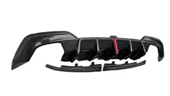 Carbon Fiber M Performance Rear Diffuser w/Brake Light - BMW 3 Series G20.