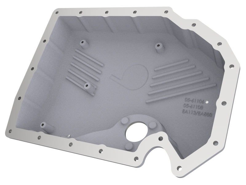 aFe 05-19 VW 1.8L/2.0L w/ Oil Sensor Engine Oil Pan Raw POWER Street Series w/ Machined Fins