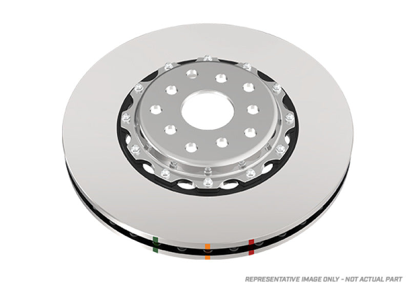 DBA 03-09 Porsche 911 996/997 GT3/GT3 RS (w/Iron Rotor) Front Left 5000 Series Slot Rotor w/Blk Hat