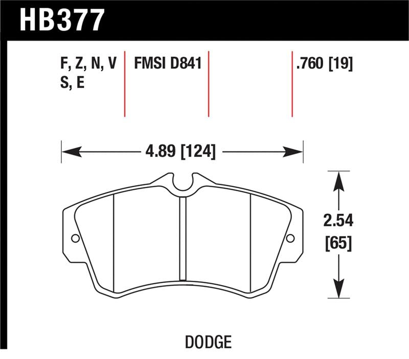 Hawk SRT4 HP+ Street Front Brake Pads