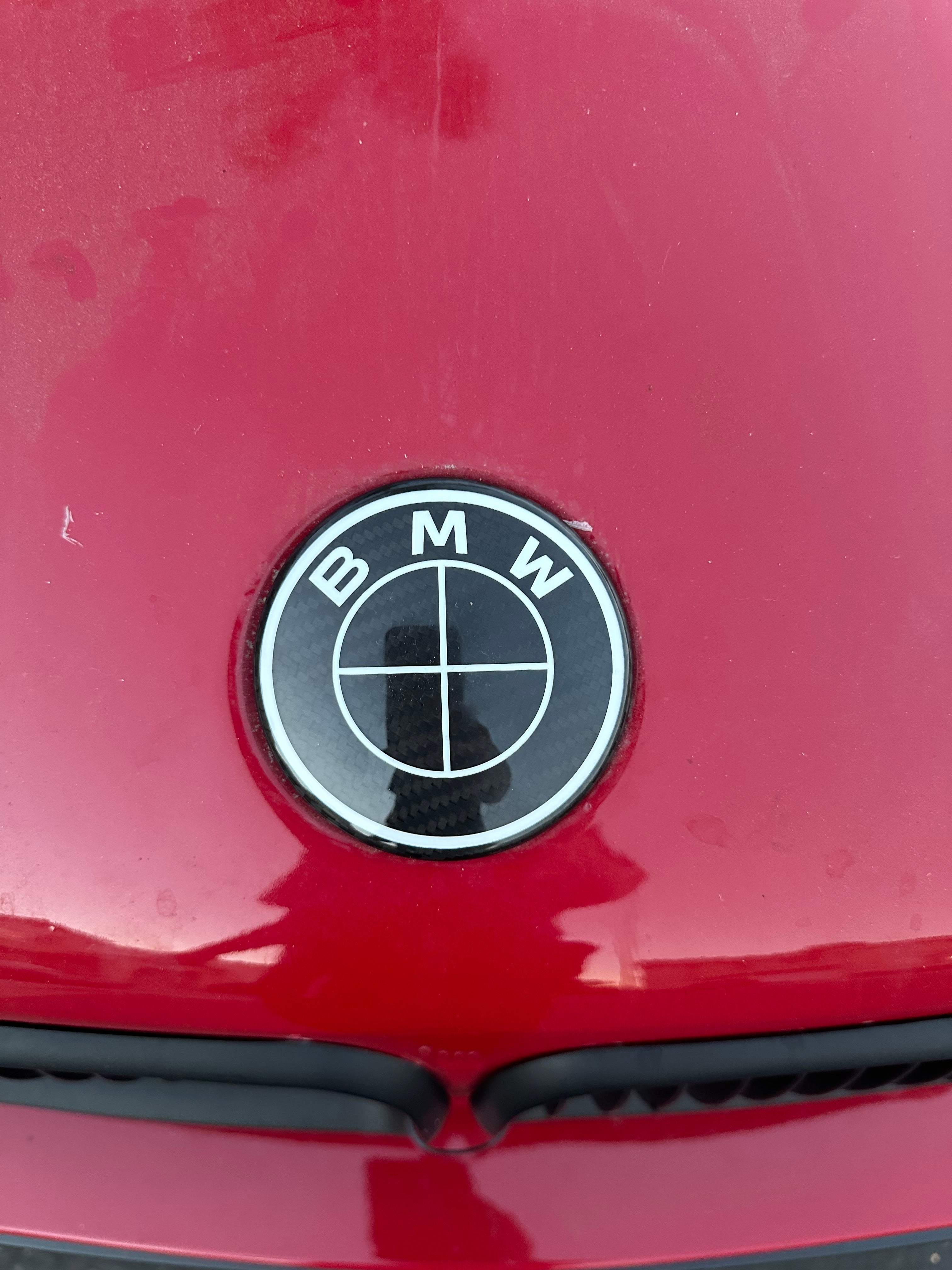 BMW Carbon Fiber roundel Emblem Cover - BMW.