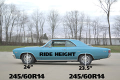 Ridetech 68-72 GM A-Body Small Block StreetGRIP Front Lowering Coil Springs Dual Rate Pair