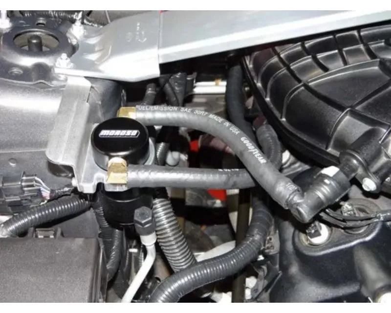 Moroso Billet Aluminum Small Body Air/Oil Separator Catch Can Ford Mustang V6 2011-2014