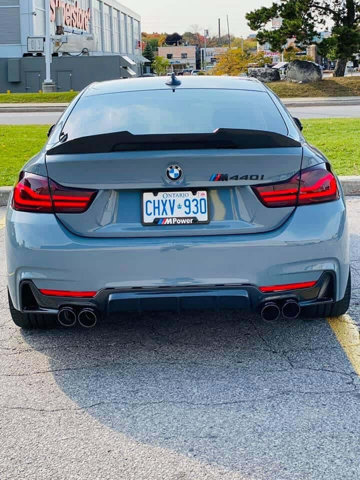 PSM Style High Kick Carbon Fiber Trunk Spoiler - BMW F32 / F33 / F36 4 Series.