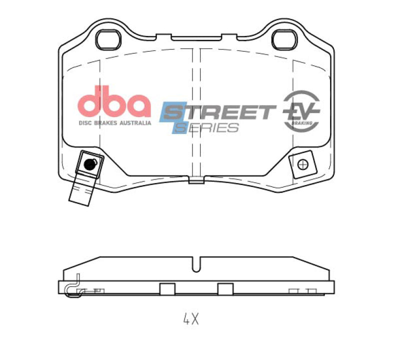 DBA 06-13 Dodge Charger SRT8 Rear SSEV Street Series Brake Pads