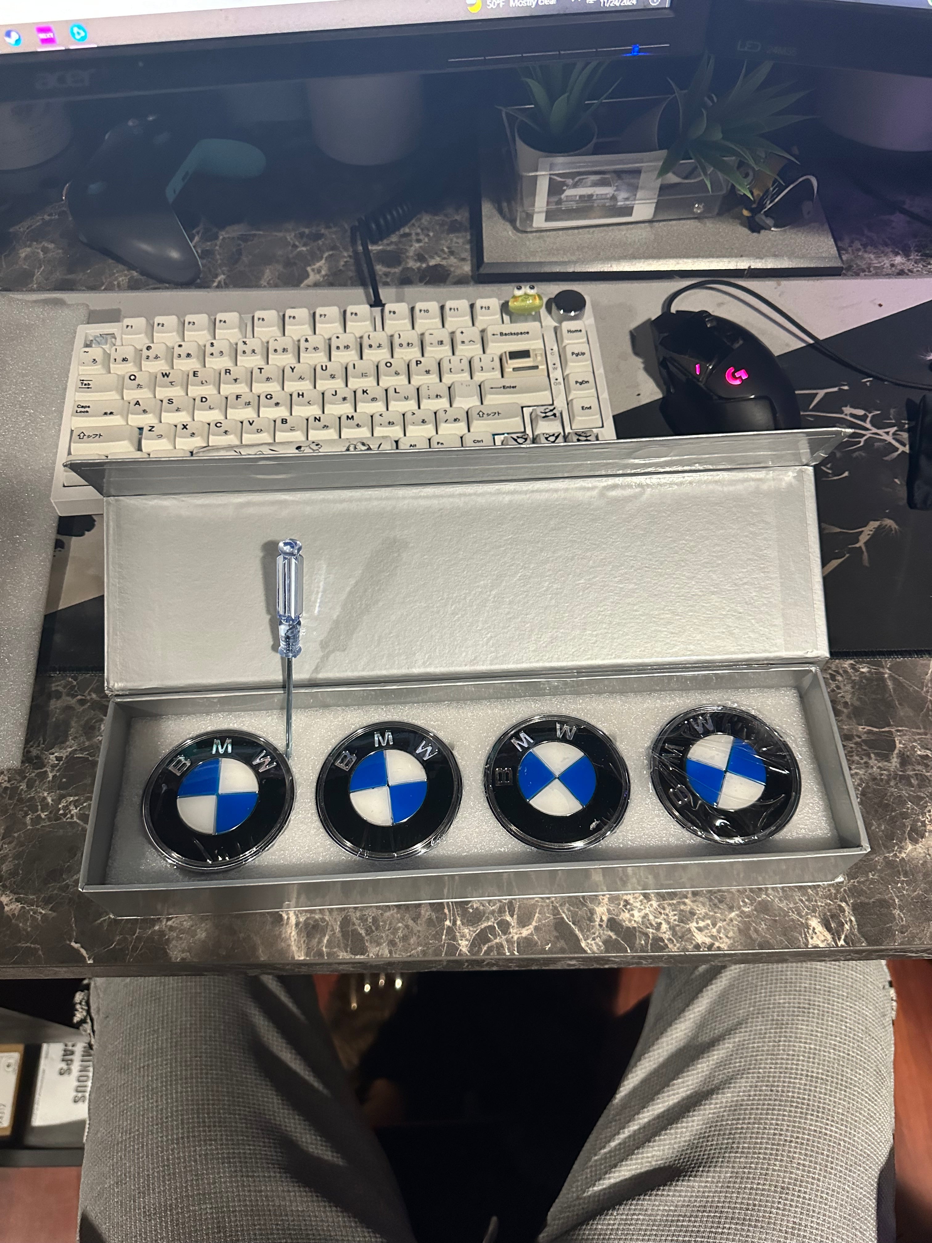 BMW Floating LED Wheel Center Hub Caps.