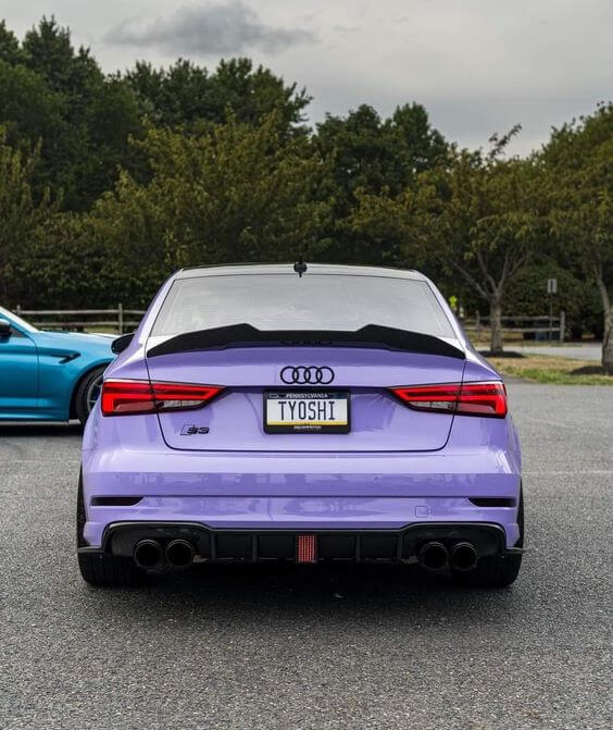 PSM Style High Kick Carbon Fiber Trunk Spoiler - Audi RS3 / S3 / A3 8V.