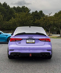 PSM Style High Kick Carbon Fiber Trunk Spoiler - Audi RS3 / S3 / A3 8V.