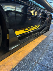 Winglet Carbon Fiber Side Skirts - Porsche 718 Cayman/Boxster.