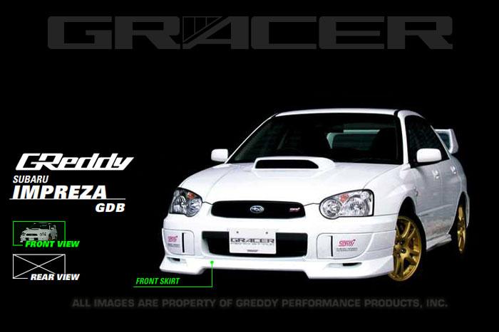 GReddy 04+ WRX & STi Front Lip Spoiler