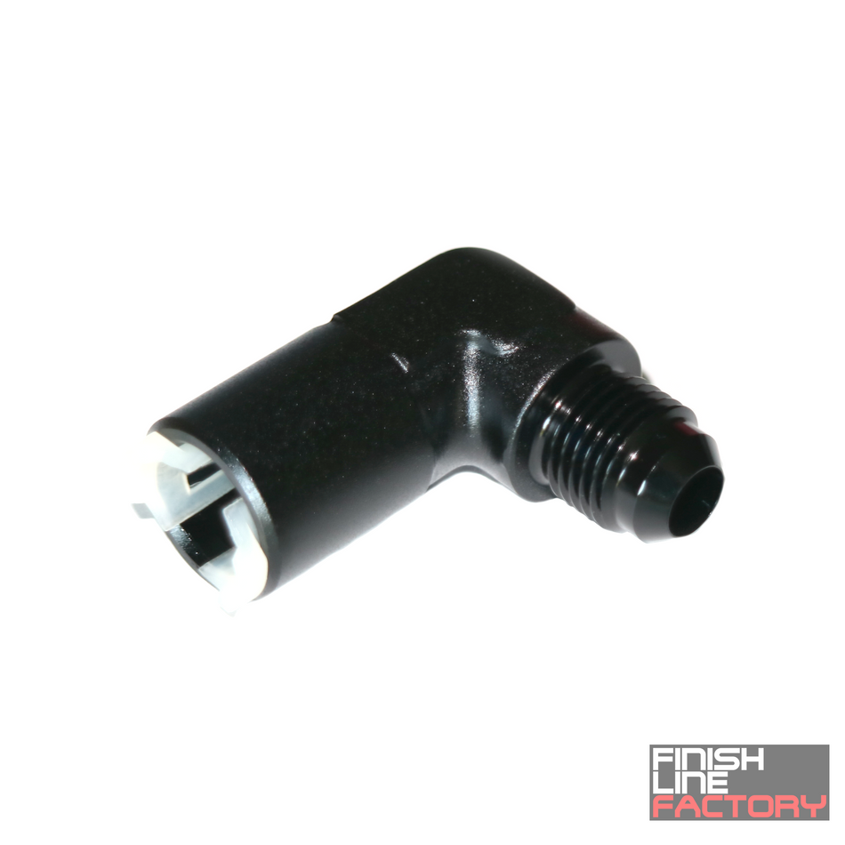 FLF AN to Female Quick Connect 90 Degree