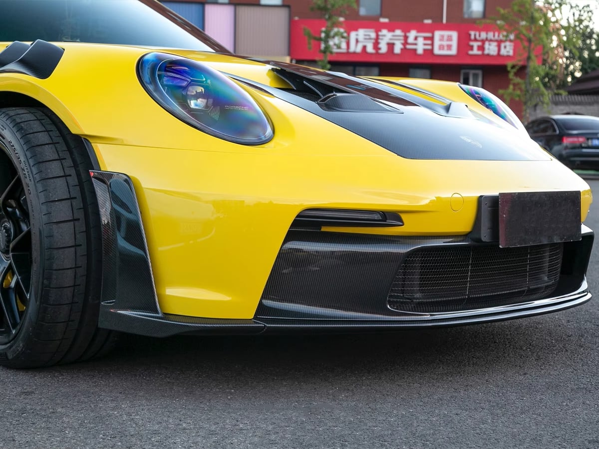 Porsche 992 GT3RS OEM Style Front Lip w/ winglets.