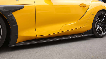 Carbon Fiber TCI Side Skirt extension Set  - Toyota Supra A90.