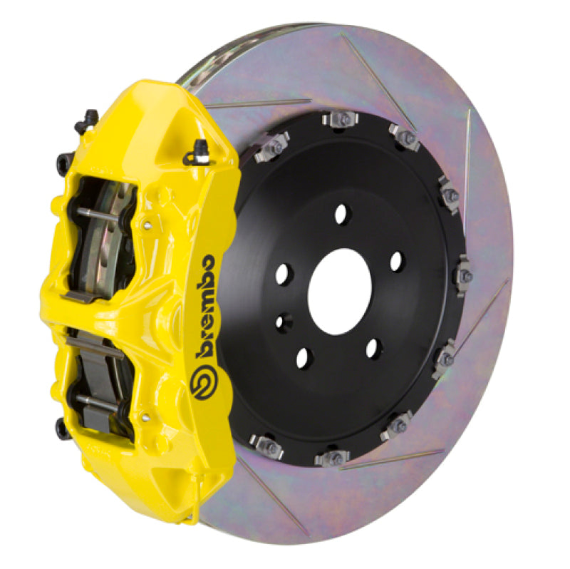 Brembo 25+ BMW X3 30/BMW X3 M50 xDrive Fr GT BBK 6 Pist Cast 405x34 2pc Rotor Slotted Type1- Yellow