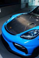 Dry Carbon Fiber GT4RS Style Hood Bonnet - Porsche 718/ Boxster/Cayman/GT4/GT4RS.