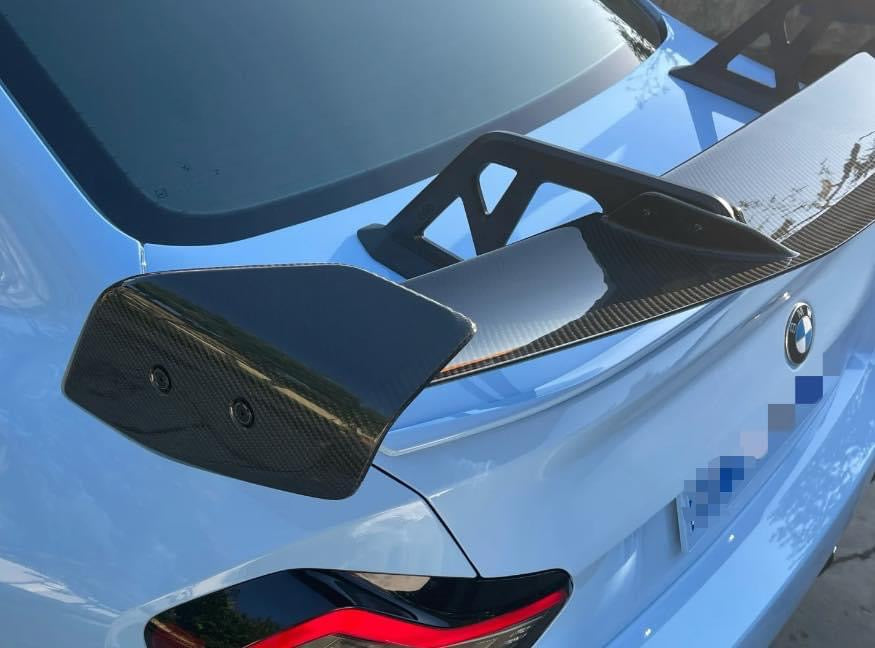 AD Style Carbon Fiber Swan Neck Wing - BMW G87 / F87 M2 & G42 / F22 2 series.