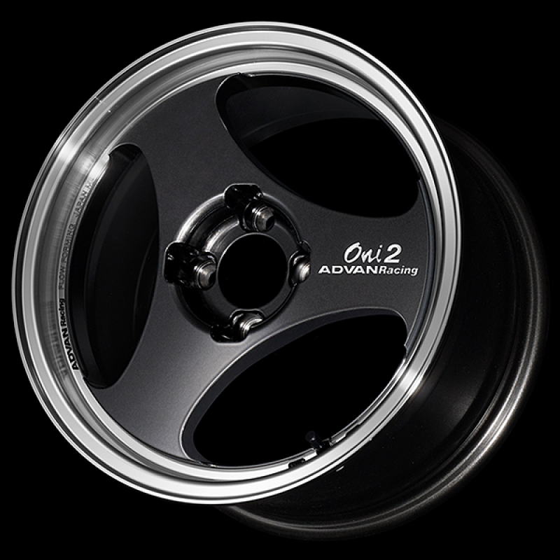 Advan ONI2 15x6.0 / +38 Offset / 4-100 / 63mm Bore / Machining & Black Gunmetallic