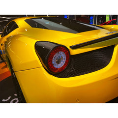 Carbon Fiber Tail Light Lamp Cover - Ferrari 458