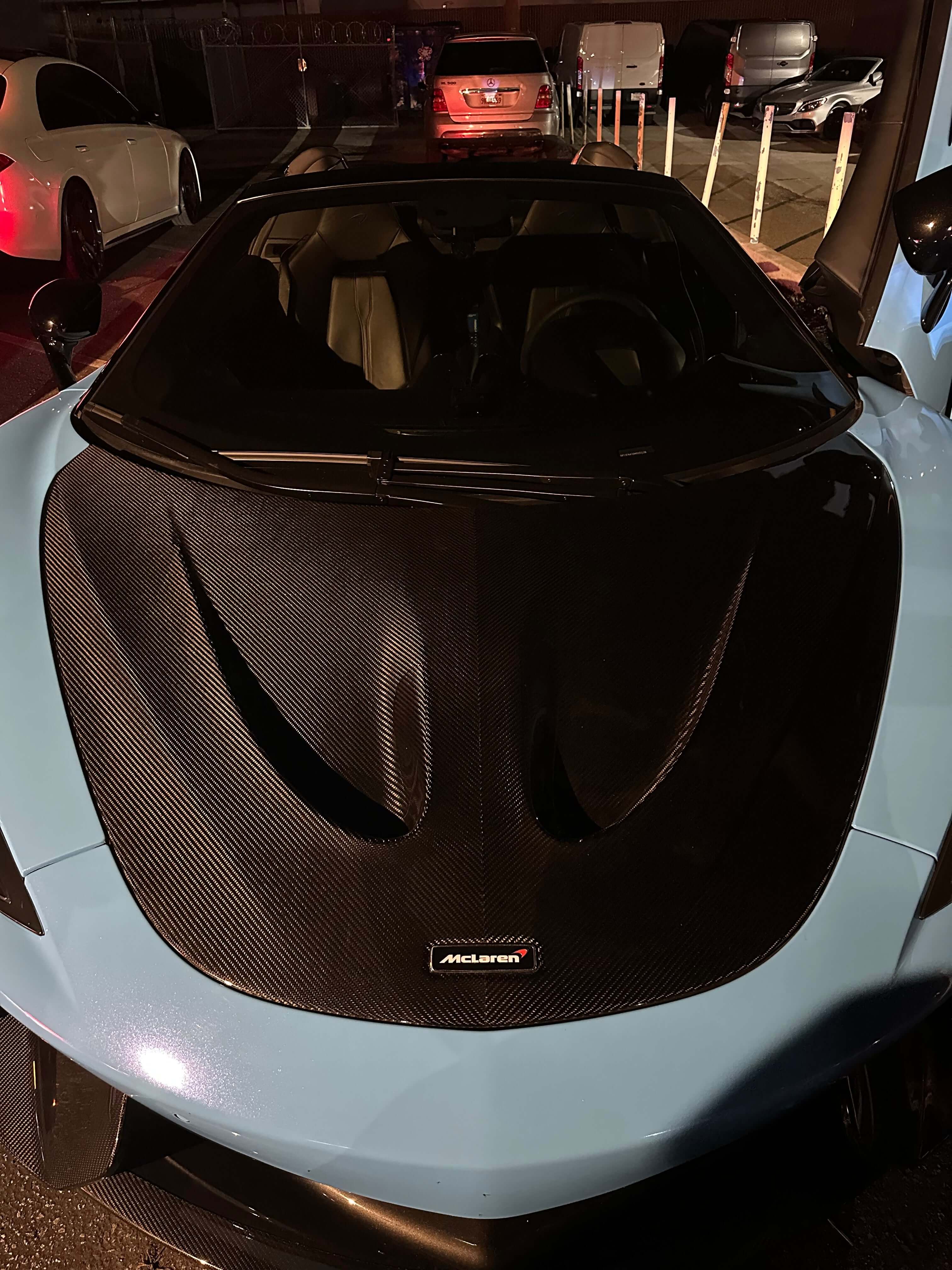 P1 Style Carbon Fiber Vented Hood Bonnet - McLaren 570s/570GT/540C/600LT.