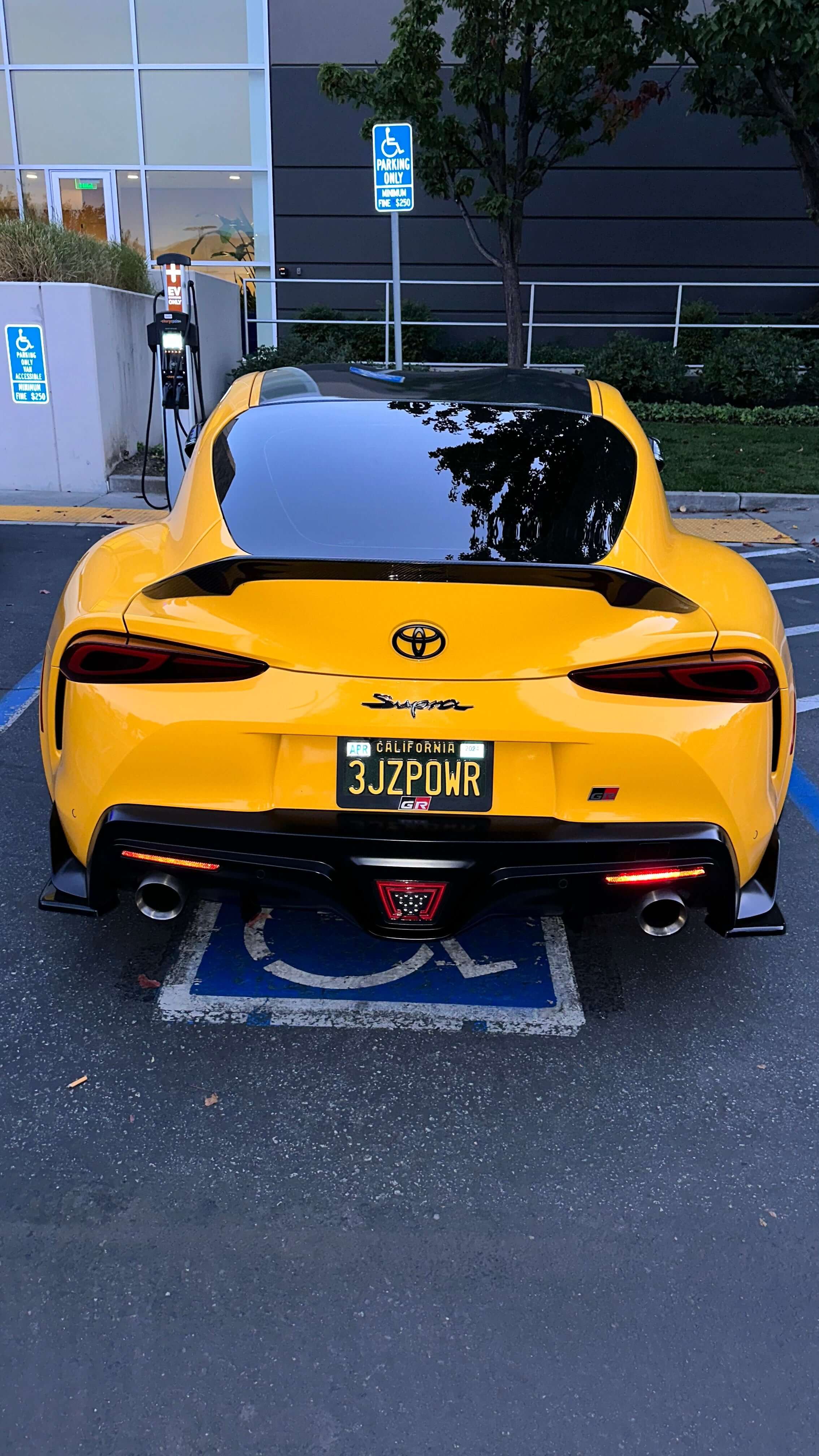 TRD Style Carbon Fiber Trunk Spoiler - Toyota A90 Supra.