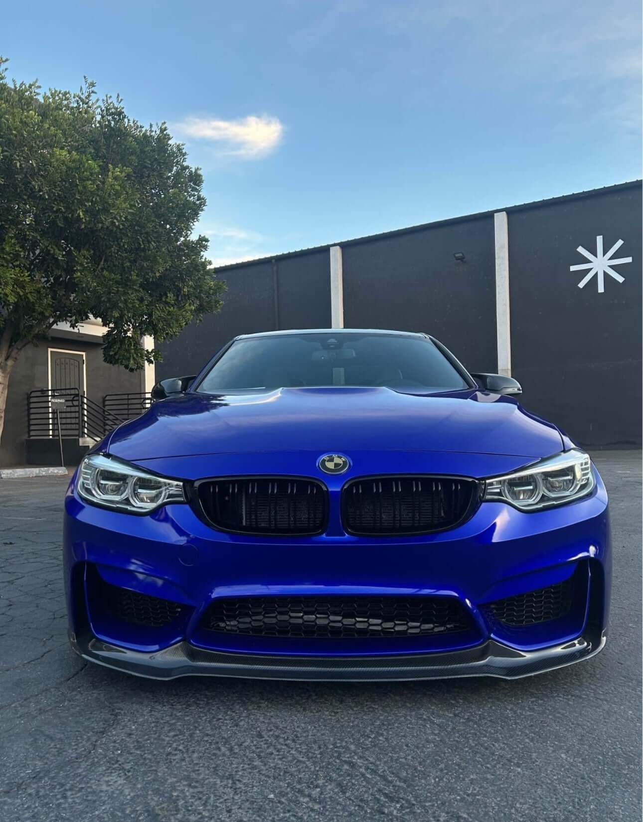 V Style Carbon Fiber Front Lip - BMW F80 M3 & F82 / F83 M4.