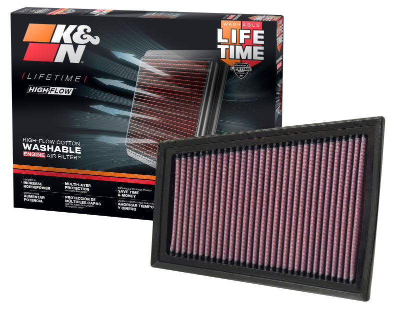 K&N 07 Nissan Sentra 2.0L-L4 Drop In Air Filter