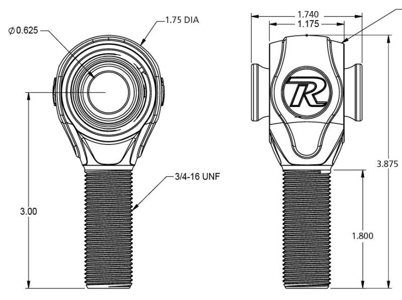 Ridetech Universal R-Joint 8-Pack (4 RH Threaded & 4 Weld-On R-Joints)