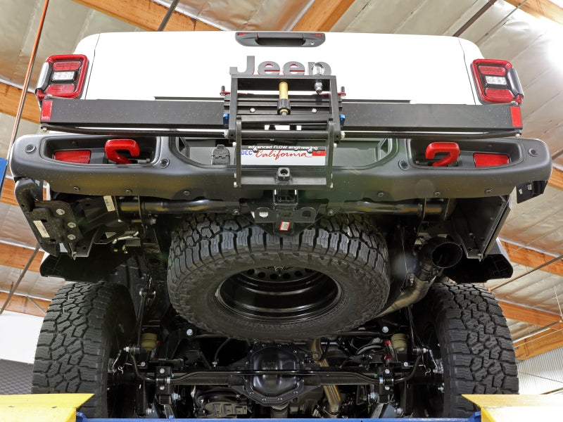 aFe 2021+ Jeep Gladiator V6-3.0L (td) Vulcan Series 3in 304SS HT DPF-Back Exhaust System - Black Tip