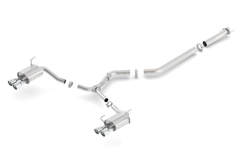 Borla 15-16 Subaru WRX / STI 2.5L S-Type Cat-Back Exhaust Quad Rd RL Tips