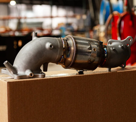 High Efficiency Downpipe Upgrade Honda Civic, Accord, Acura Integra 1.5T - Bronze Cerakote Finish