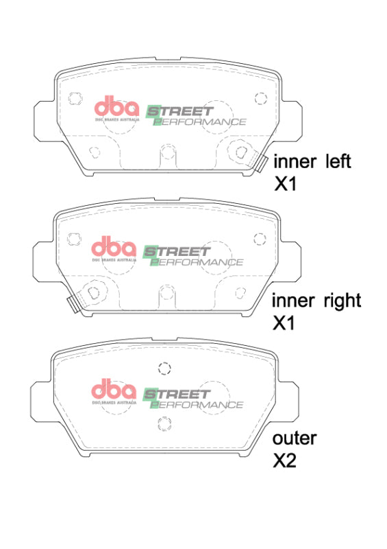 DBA 2018+ Mitsubishi Eclipse Cross SP Performance Rear Brake Pads