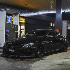 B-Style Carbon fiber Front Lip - Mercedes Benz C Class W205 C63 AMG.