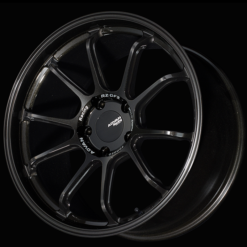 Advan RZ-DF2 for Porsche 20x8.5 / +50 Offset / 5-130 / 71.6mm Bore / Racing Titanium Black