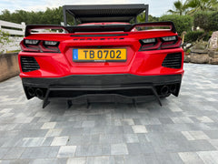 Dry Carbon Fiber Diffuser V3 - Corvette C8.
