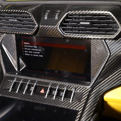 Carbon Fiber Interior Center Screen Trim Cover - Lamborghini Urus.